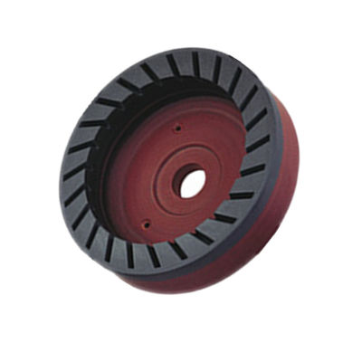 D150mm Roda de resina dentada interna Forma de taça Roda de moagem contínua de diamante para máquina de borda de bisel de vidro