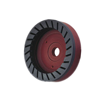 D150mm Roda de resina dentada interna Forma de taça Roda de moagem contínua de diamante para máquina de borda de bisel de vidro