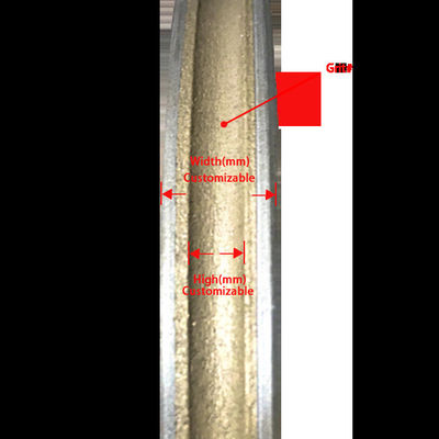 Roda de moagem de ligação de diamantes de borda de lápis para disco de vidro