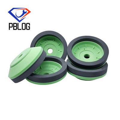 PBLOG Forma de taça verde Beveling Roda de resina Roda de moagem de diamantes Máquinas de produção de vidro