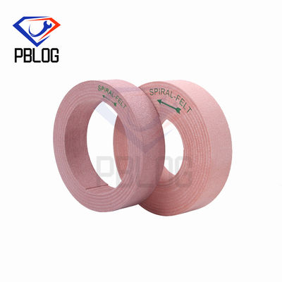 Ferramentas de processamento de bordas de vidro personalizáveis Linha espiral Rodas de polir disco de feltro