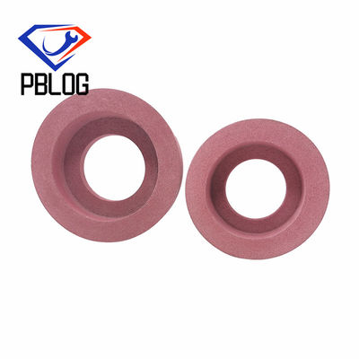 Fabrica personalizável Processamento de borda de vidro almofada de polimento rosa pedra de moagem roda de polir tipo de taça