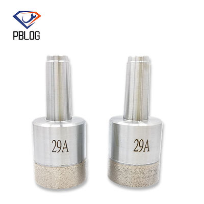 PBLOG Partículas de diamante combinadas numa broca de vidro