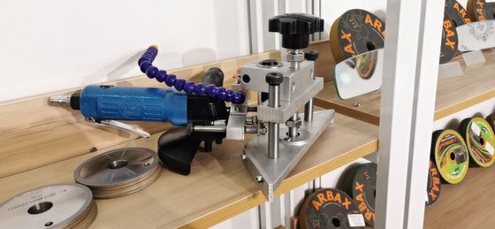 Máquina de chanfradura de vidro portátil de afiação de vidro pneumática da máquina