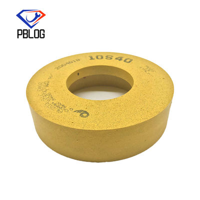 roda 10S de lustro amarela para o processamento de lustro da borda de vidro