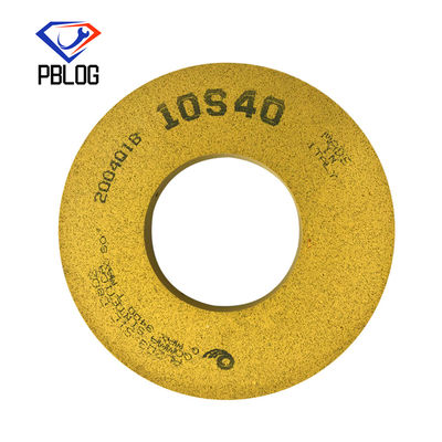 roda 10S de lustro amarela para o processamento de lustro da borda de vidro
