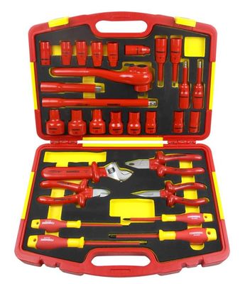 O VDE de Tool Set 1000V do eletricista 29PCS isolou o grupo elétrico da ferramenta