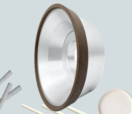 Superfície cerâmica da roda de moedura do ODM Diamond Cup Wheel Hardness Glass