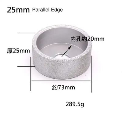 Roda de moedura elétrica de prata galvanizada pequena 50mm da roda de moedura