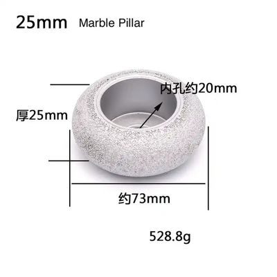 Roda de moedura elétrica de prata galvanizada pequena 50mm da roda de moedura