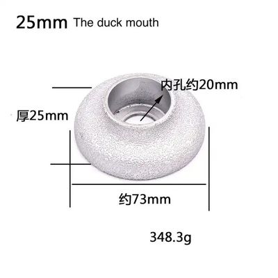 Roda de moedura elétrica de prata galvanizada pequena 50mm da roda de moedura