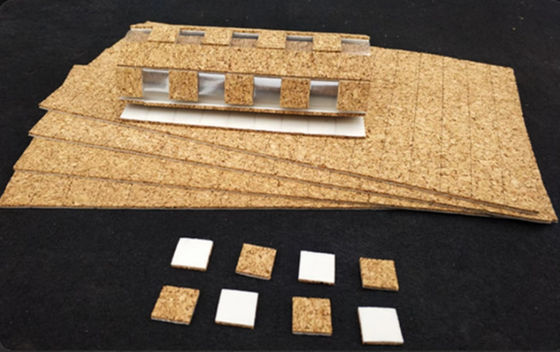 1Pedaços de cortiça autoadhesivos Divisores de vidro Madeira PVC Protectores de cortiça
