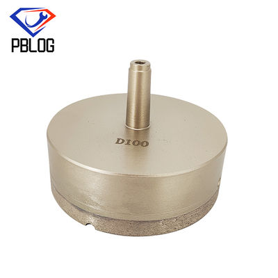 Bocado de broca aglomerado de uma peça só do diamante do grande tamanho para o furo de vidro