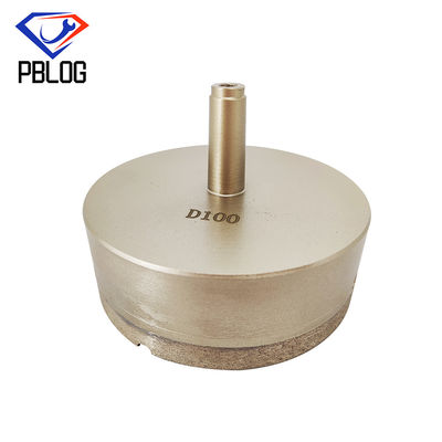 Bocado de broca aglomerado de uma peça só do diamante do grande tamanho para o furo de vidro