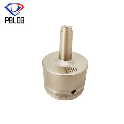 Prata 3 - 80 mm Bits de perfuração de vidro Diamante Furação de núcleo de vidro com alta resistência ao calor