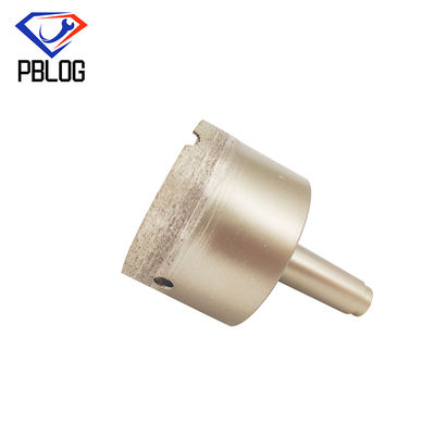 Prata 3 - 80 mm Bits de perfuração de vidro Diamante Furação de núcleo de vidro com alta resistência ao calor