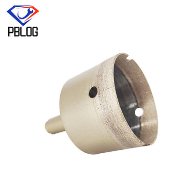 Prata 3 - 80 mm Bits de perfuração de vidro Diamante Furação de núcleo de vidro com alta resistência ao calor