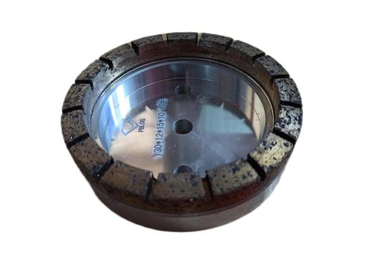 8*8mm Tamanho da camada de trabalho Roda de polimento de diamantes para moagem de vidro