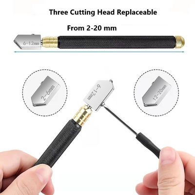 Cortador de vidro eficiente e leve de 170 mm para corte de precisão