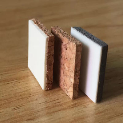 Pads de cortiça auto-aderentes para divisor de vidro 1/8 polegada de espessura