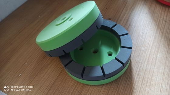 Roda de moagem de resina Preto Verde 100/130/150/175mm Diâmetro vidro fino Proteção 3-6mm