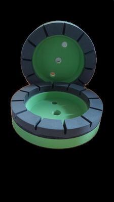 Roda de moagem de copos de resina com buraco de 100 mm e 22 mm para máquina de dobração de borda dupla