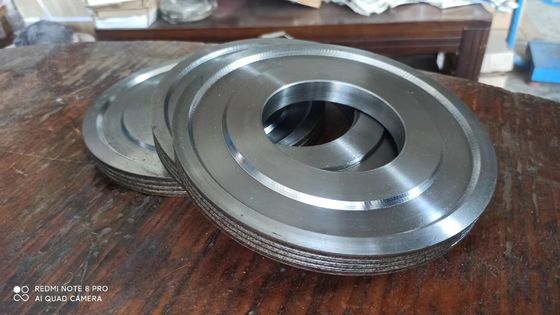 Rodas de diamante de dupla ranhura afiadas e duráveis para máquinas de dupla borda redonda