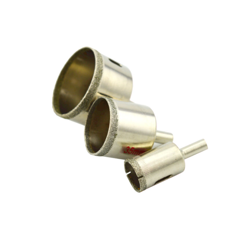 Forro de núcleo de diamante electroplacado Perforação para vidro Chapas cerâmicas