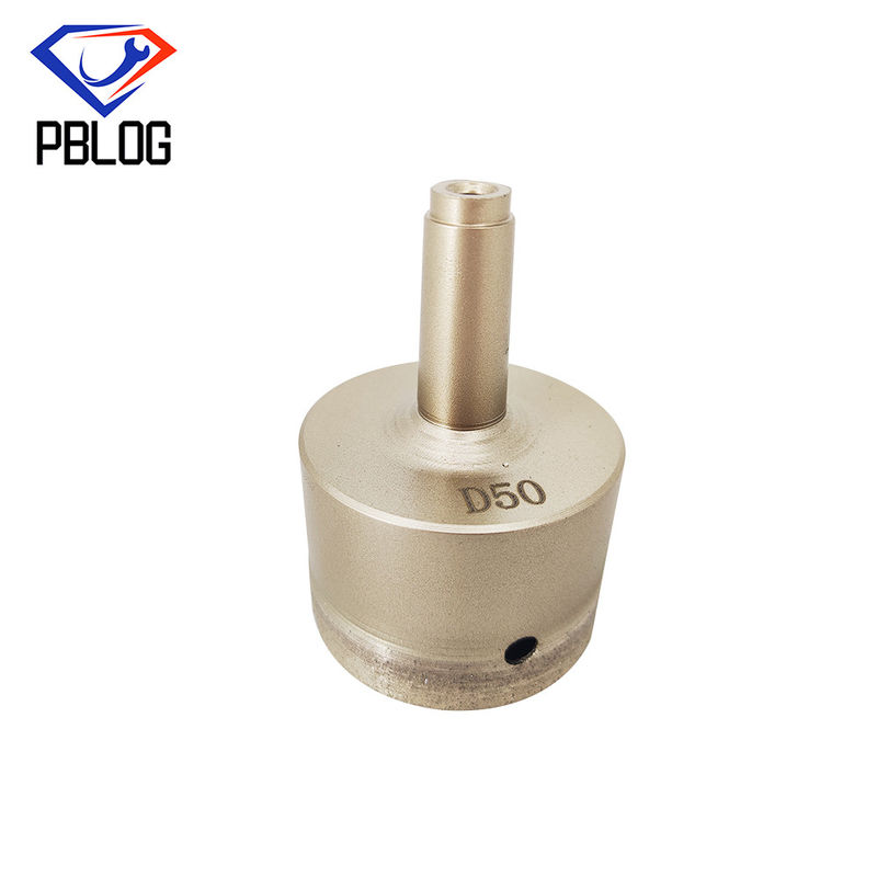 Prata 3 - 80 mm Bits de perfuração de vidro Diamante Furação de núcleo de vidro com alta resistência ao calor