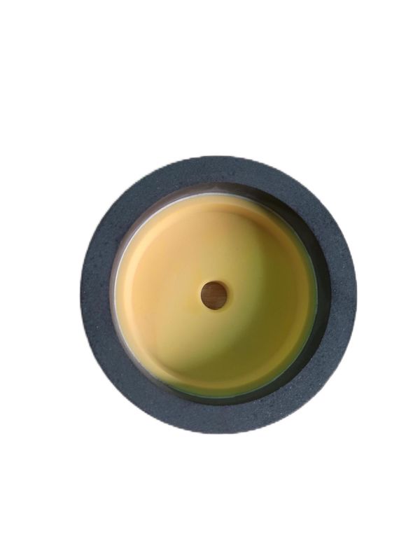 Roda de taça Plataforma de plástico Roda de moagem de resina 130mm 240# Máquina padrão de moagem de vidro fino de borda dupla