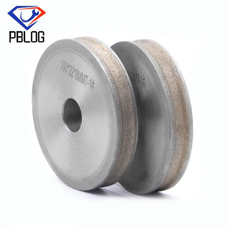 PBLOG Roda de moagem de diamantes 240 Grito Borda redonda Arbor Hole 12/22/30mm Velocidade máxima 4500rpm