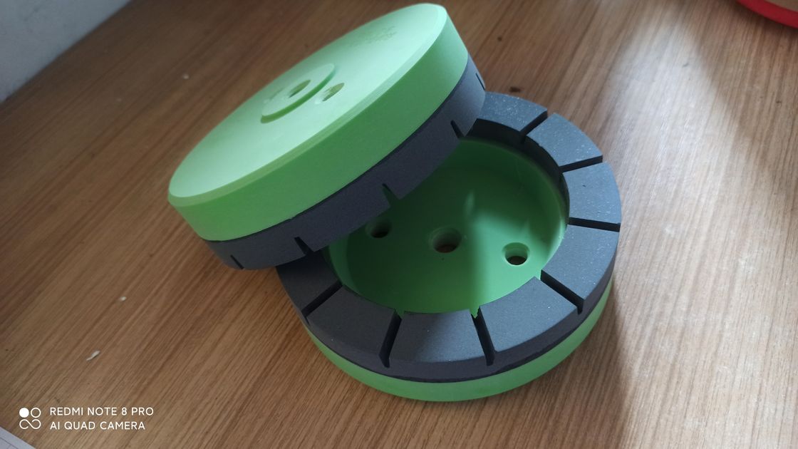 Roda de moagem de resina Preto Verde 100/130/150/175mm Diâmetro vidro fino Proteção 3-6mm