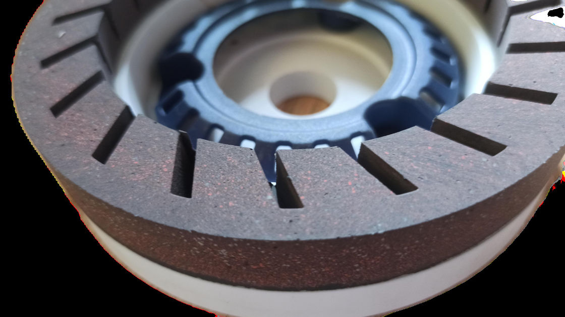 150 mm Roda de resina Alta nitidez para máquina de bisel 240 Grit Roda de taça branca marrom